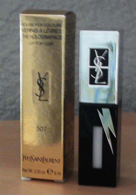 holographic white ysl|YSL Glossy Stain Holographics Lip Gloss Top Coat .